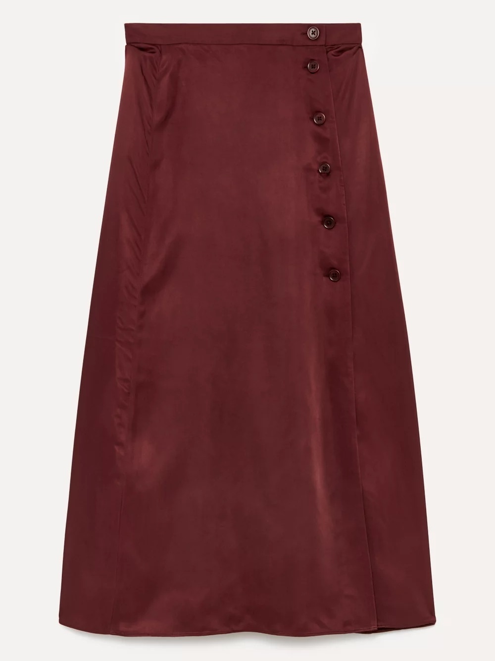 Aritzia Wilfred Fournier Satin Long Midi Skirt in Truffle - Picture 4 of 12